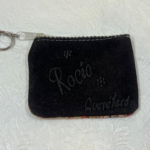 Small Rocio Woven Change Purse Mini Pouch Bag Wallet Mexican Children Print - Picture 6 of 7